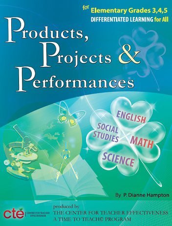 Products, Projects and Performances for Elementary cover