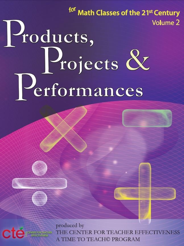 Products, Projects and Performances for Math cover